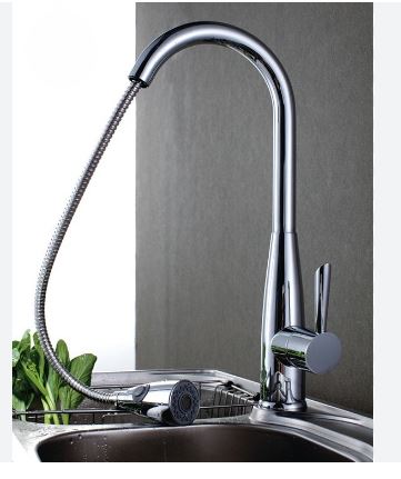 Vòi rửa bát nóng lạnh dây rút  Roslerer RL-268