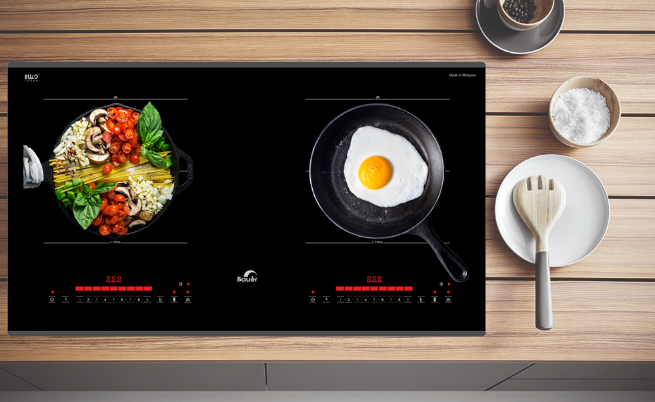 Bếp từ đôi Bauer BE 36SS Made in Malaysia