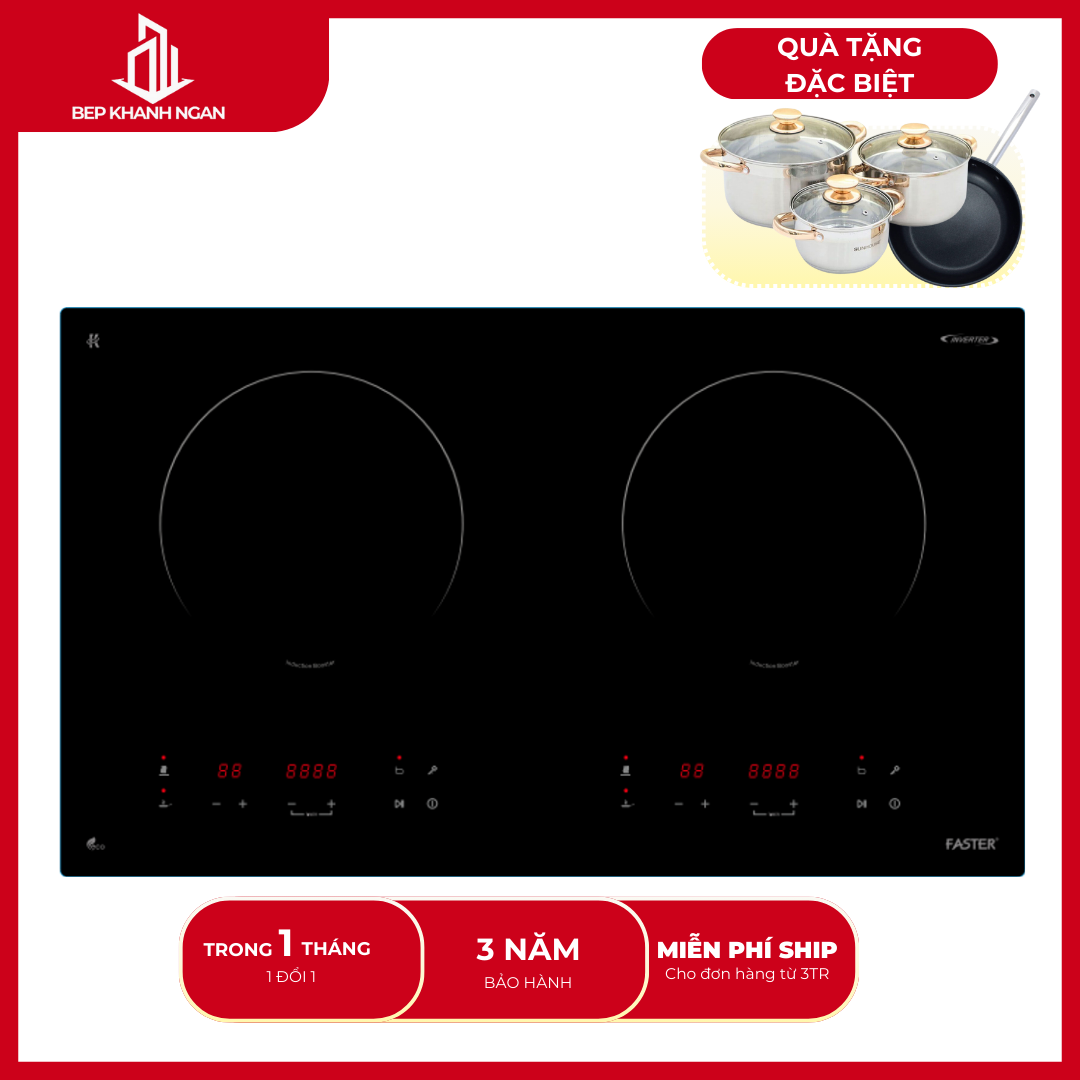 Bếp từ đôi Faster FS 399I PLUS