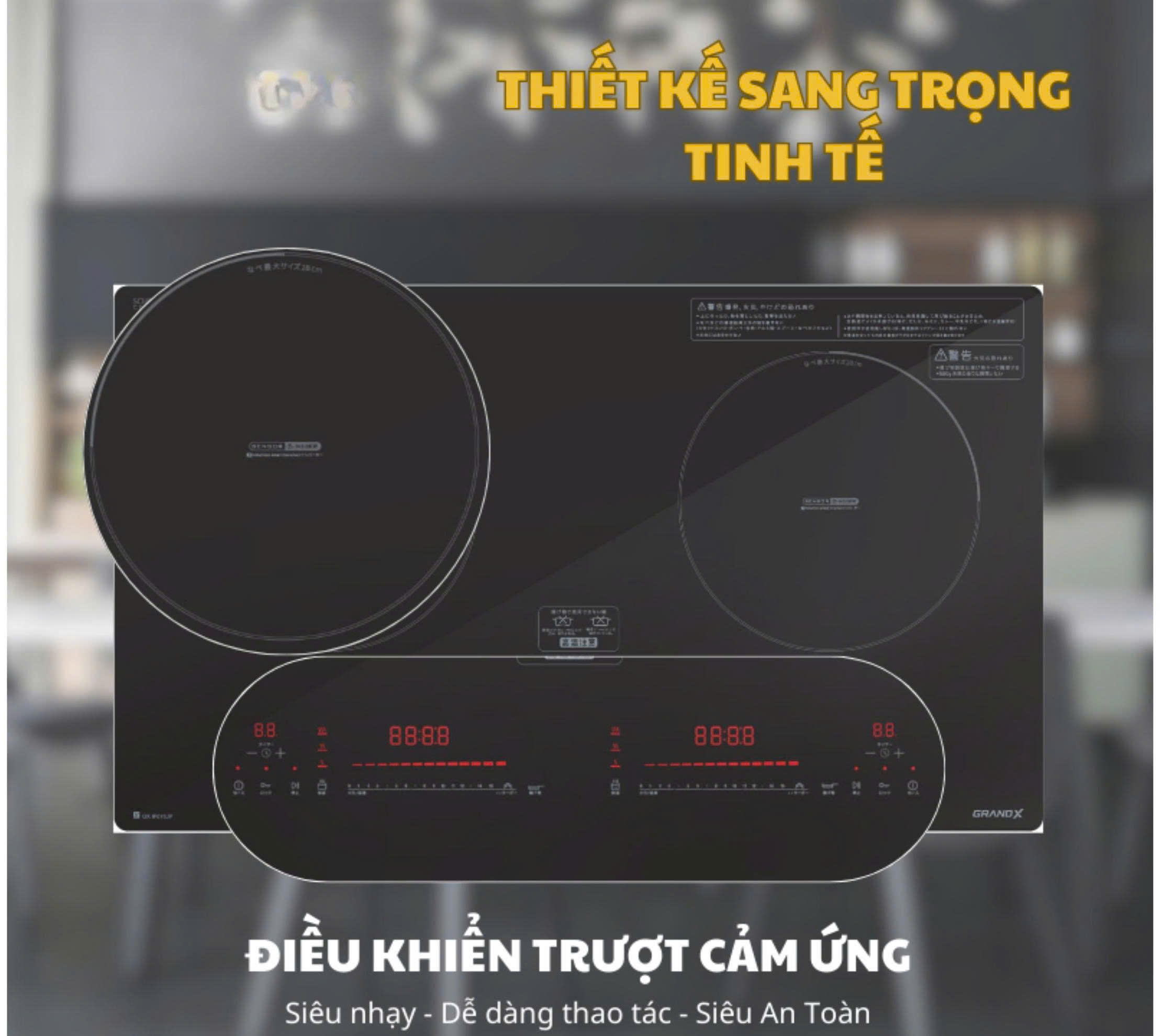 Bếp từ đôi GrandX GX IP876JP