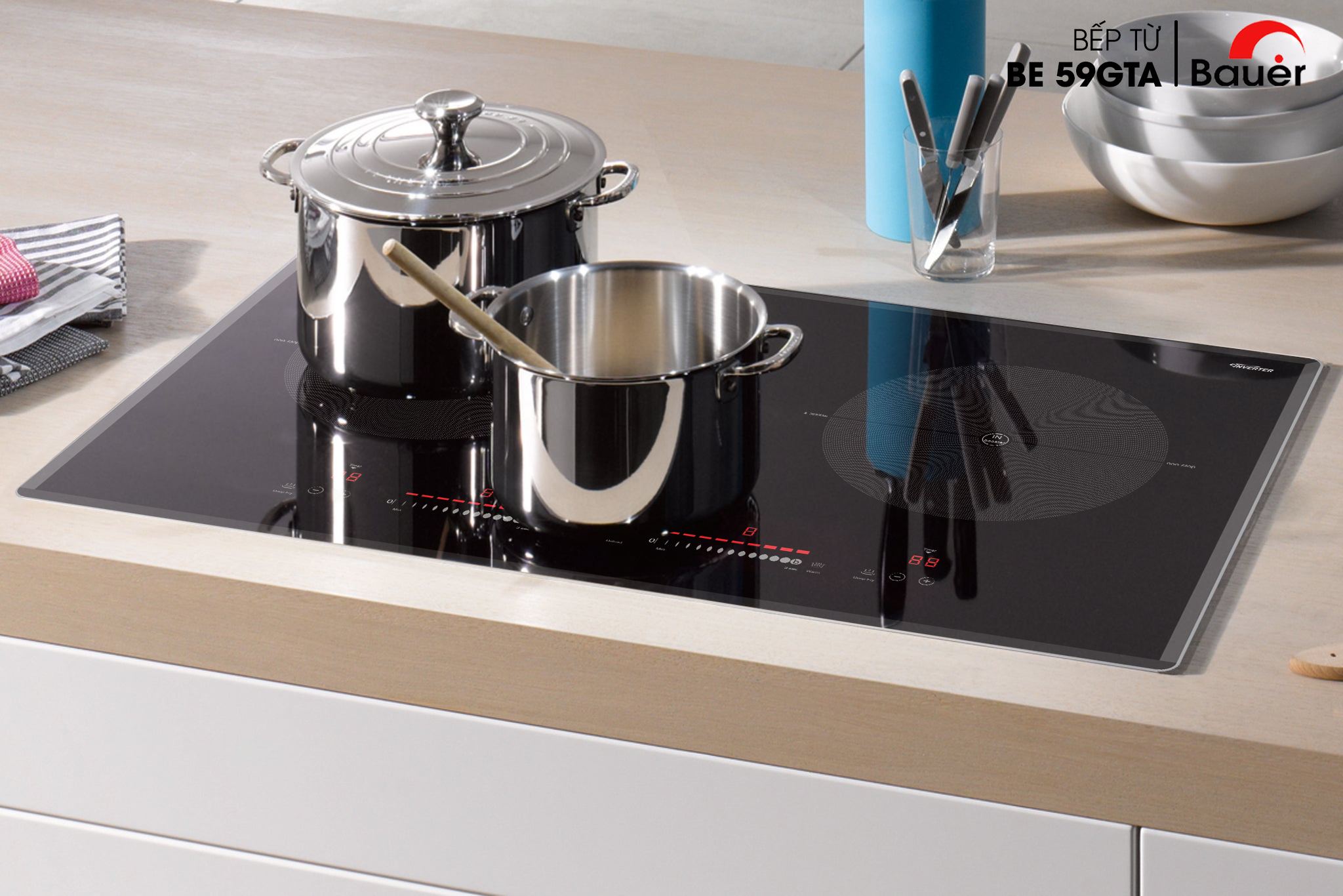 Bếp từ đôi Bauer BE 59GTA Made in Malaysia