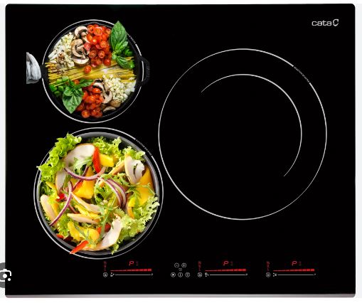 Bếp từ 3 vùng nấu Cata INSB-6003 BK Tây Ban Nha