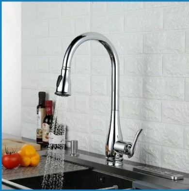 Vòi rửa bát nóng lạnh dây rút Roslerer RL 668