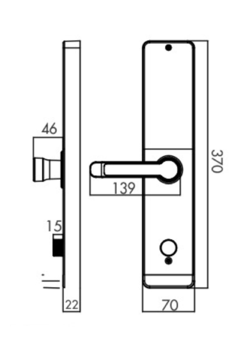 KHÓA CỬA VÂN TAY KL-669 Copper APP