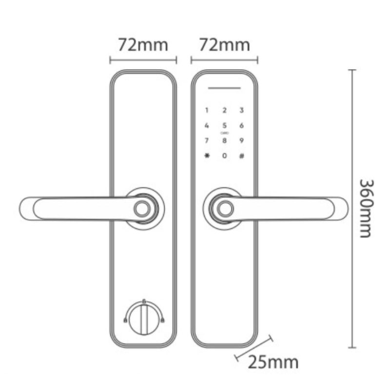 KHÓA ĐIỆN TỬ KASSLER KL – 696 APP GREEN BRONZE