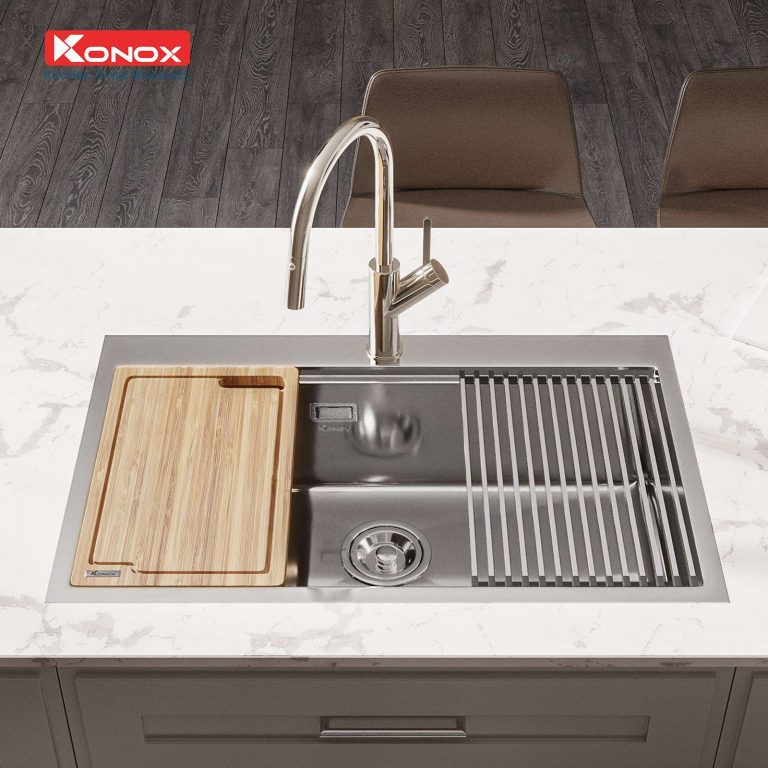 Chậu rửa bát Konox Workstation Sink – Topmount Sink  KN8050TS Dekor