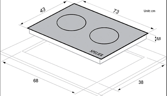 Bếp từ đôi Spelier 928I Plus