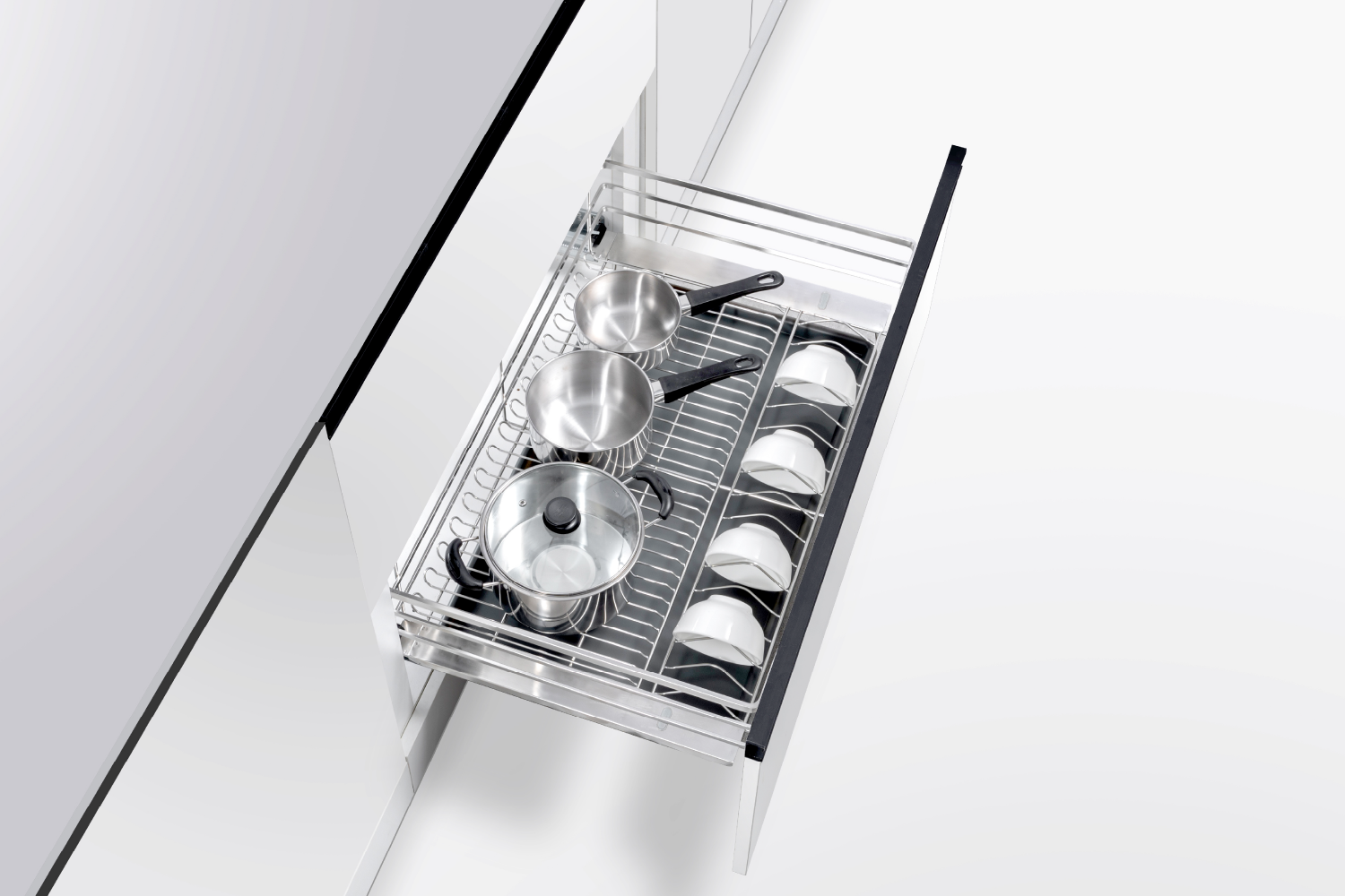 Giá xoong nồi GrandX nan dẹt Inox SUS304 điện hóa xước mờ