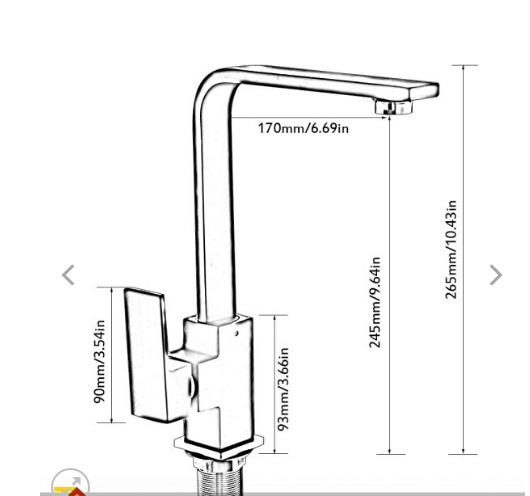 Vòi rửa bát nóng lạnh Roslerer RL-801 new