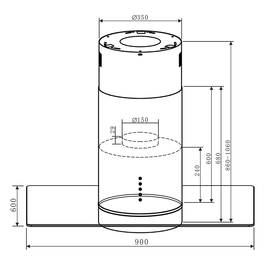 Máy hút mùi Faster 2288IR