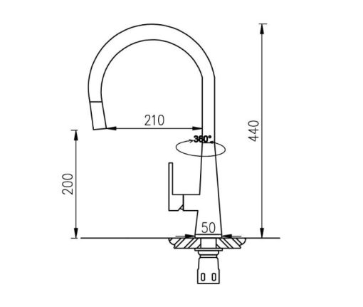 Vòi rửa bát nóng lạnh dây rút Roslerer RL-168