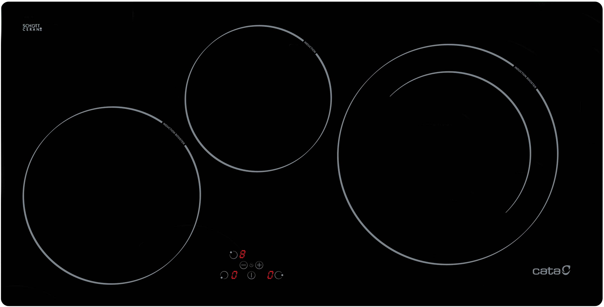 Bếp từ 3 vùng nấu Cata IB-753 BK Tây Ban Nha