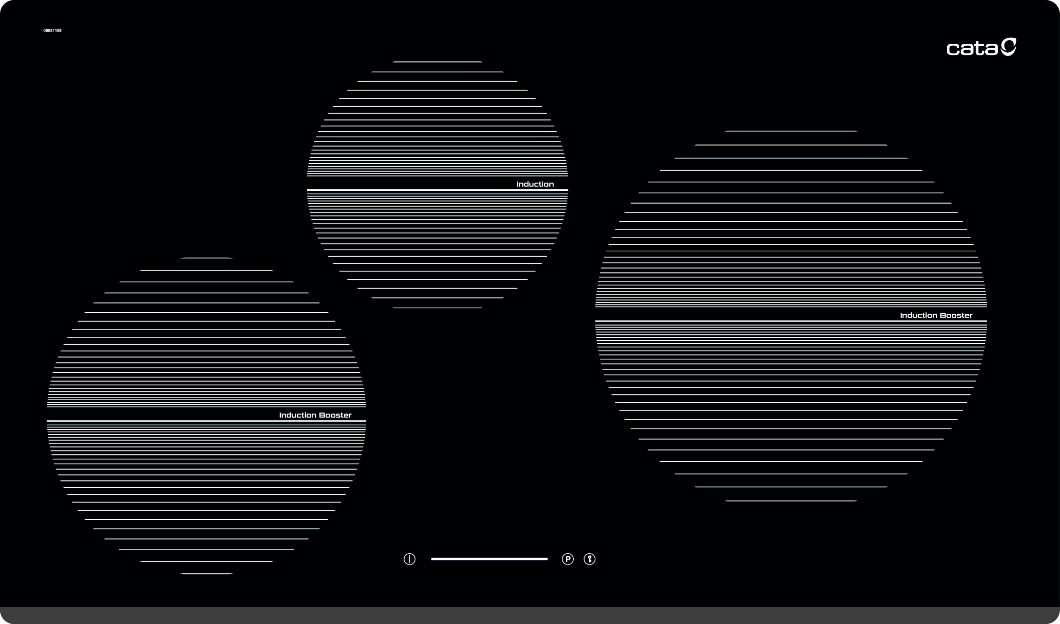 Bếp từ 3 vùng nấu Cata IB-073BK Tây Ban Nha