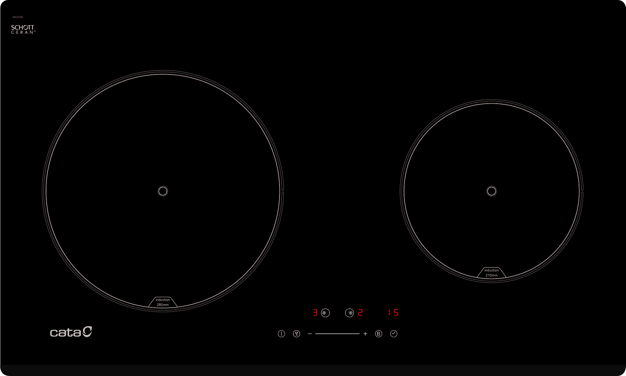 Bếp điện từ đôi Cata IB 772A