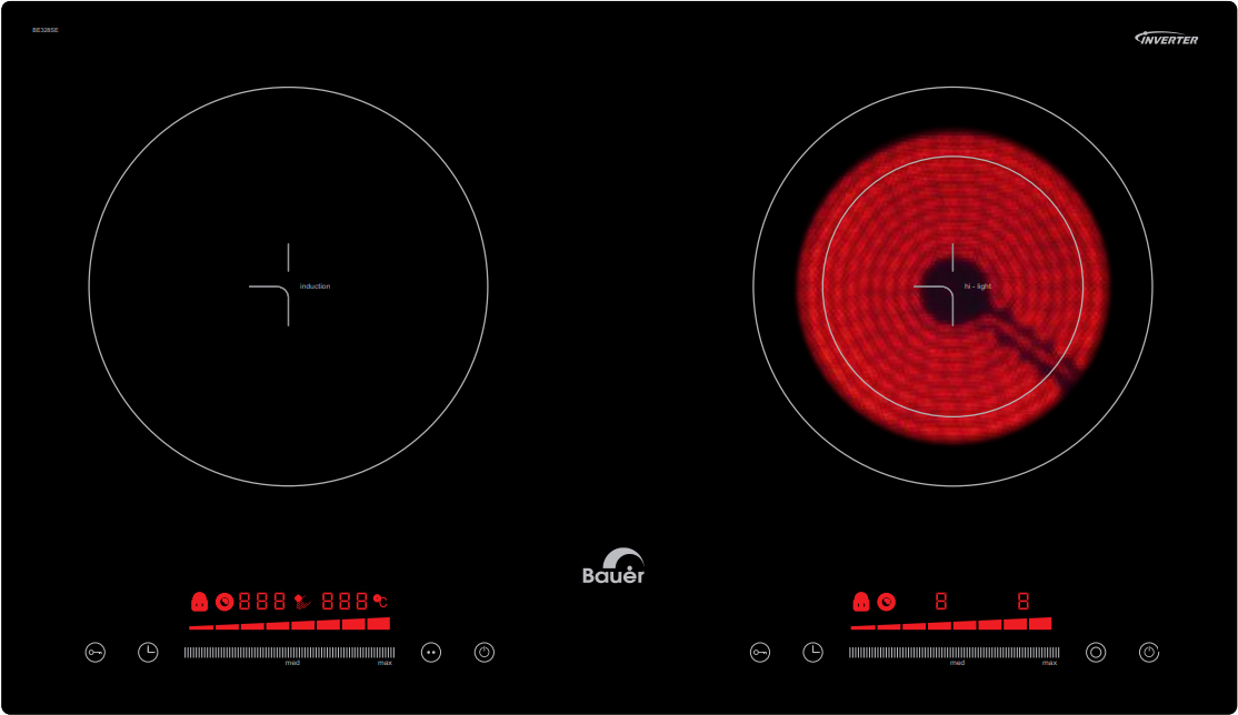 Bếp điện từ Bauer 328SE- 1 từ 1 hồng ngoại