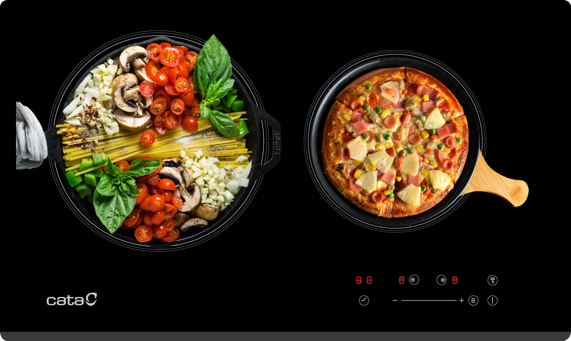 Bếp từ đôi Cata IB 2PLUS BK Tây Ban Nha