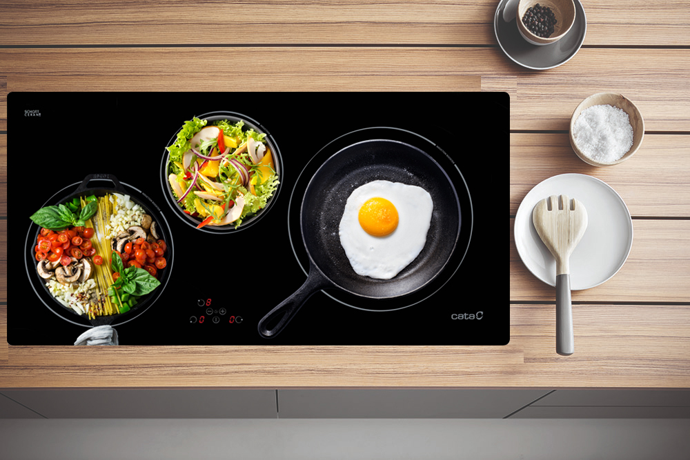 Bếp từ 3 vùng nấu Cata IB-753 BK Tây Ban Nha