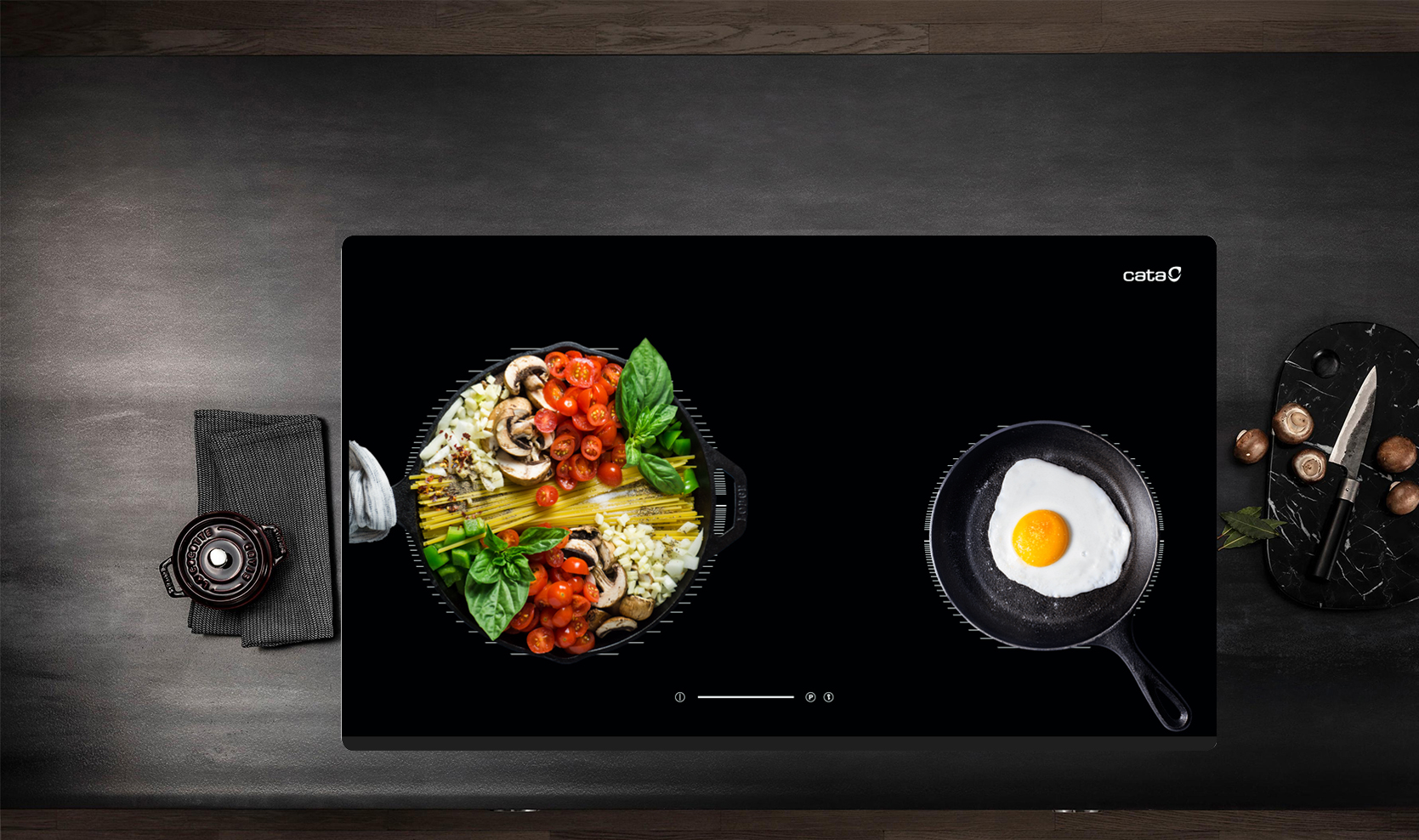 Bếp từ đôi Cata IB 0722BK Tây Ban Nha