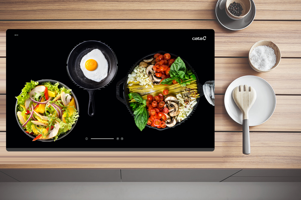 Bếp từ 3 vùng nấu Cata IB-073BK Tây Ban Nha