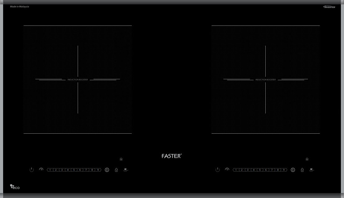 Bếp từ đôi Faster 782I PRO Made in Malaysia