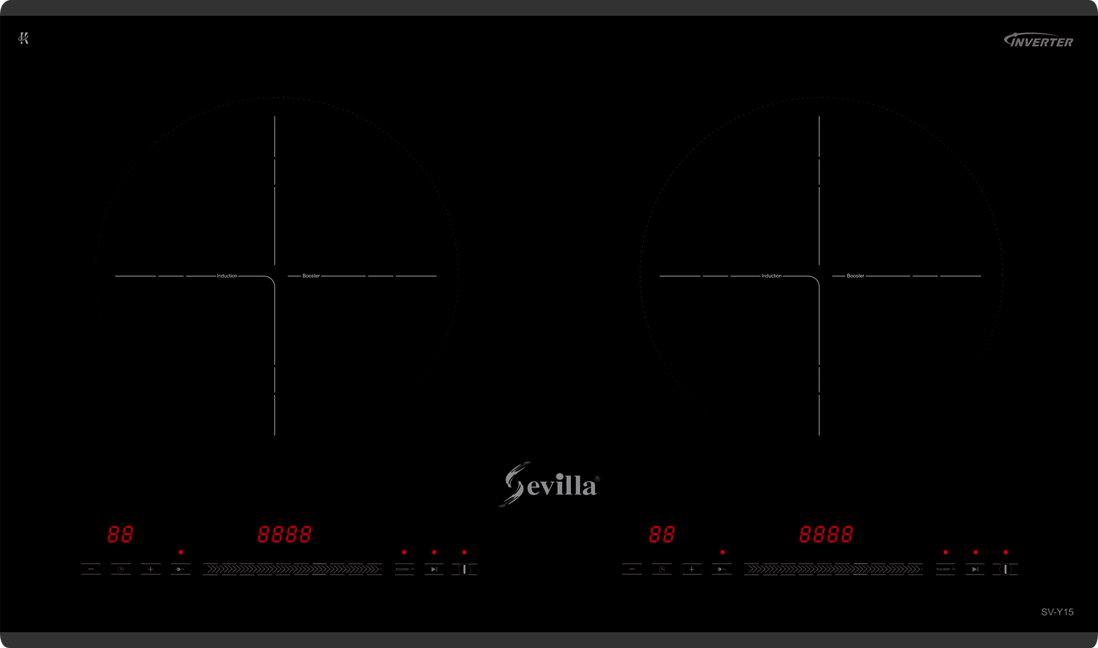 Bếp từ đôi Sevilla SV-Y15 Inverter tiết kiệm điện