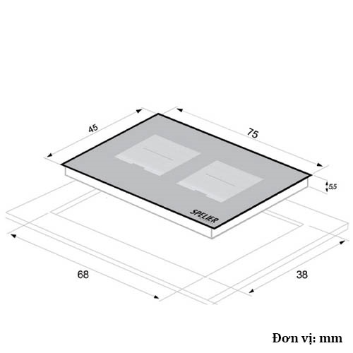Bếp từ đôi Spelier SPE IC 1189