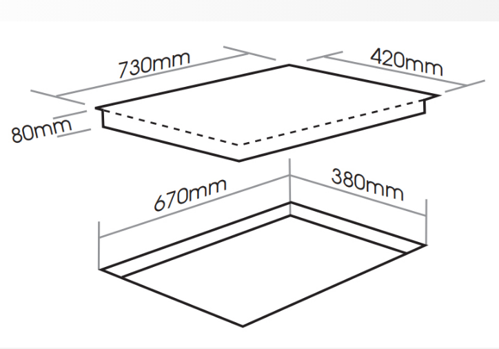 Bếp từ đôi Faster Lux 88 Smart - Mặt kính và linh kiện nhập khẩu Đức
