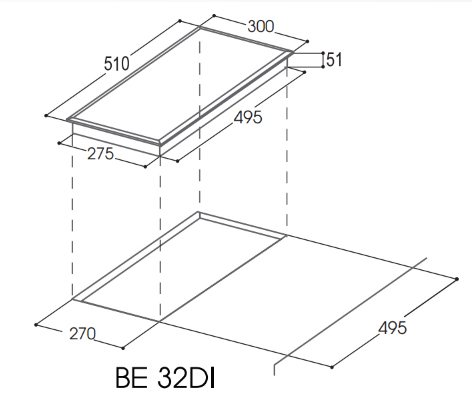 Bếp từ Domino Bauer BE 32DI