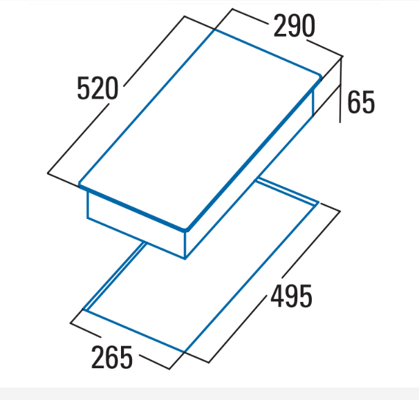 Bếp từ Domino Cata ISB-302BK