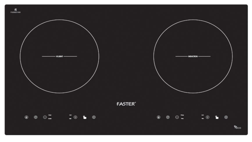 Bếp từ đôi Faster 299HI  Inverter 30%