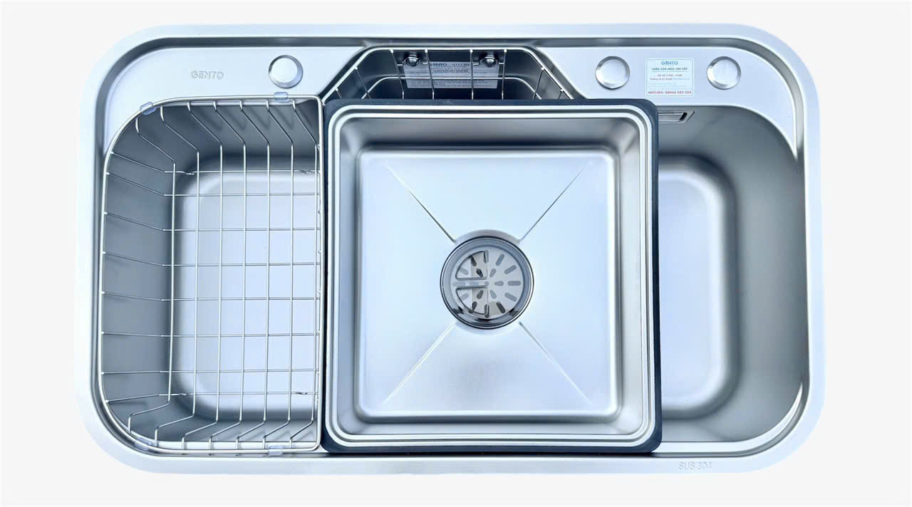 Chậu rửa bát Gento GT04-8250 DELUX