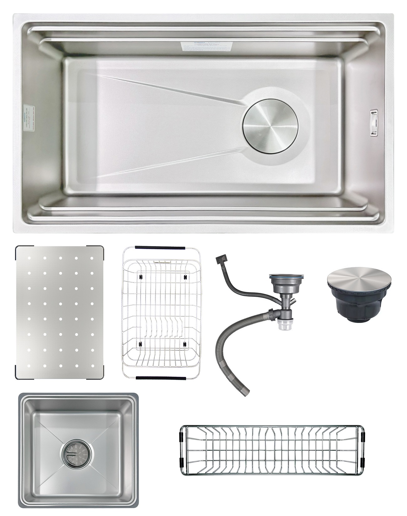 Chậu rửa bát âm toàn phần Gento GT04 7645 New