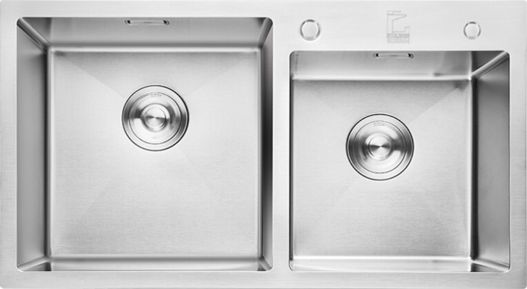 Chậu rửa bát hai hố Roslerer RL04-7843 Inox 304