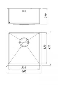 Chậu rửa bát Roslerer RL01 - 6045 inox 201