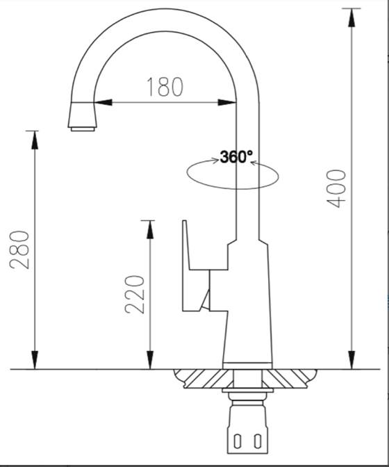 Vòi rửa bát nóng lạnh Roslerer RL-804