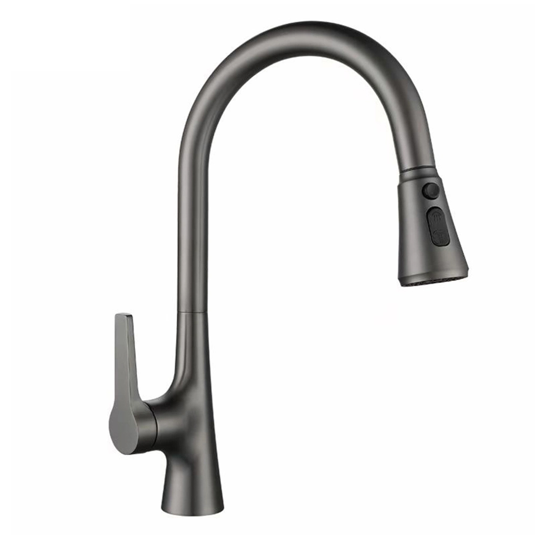 Vòi rửa bát nóng lạnh dây rút Roslerer RL-688 grey