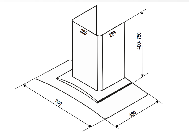 Máy hút mùi Bauer BC 70EC3