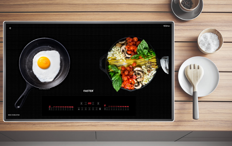 Bếp từ đôi Faster 828I Made in Malaysia