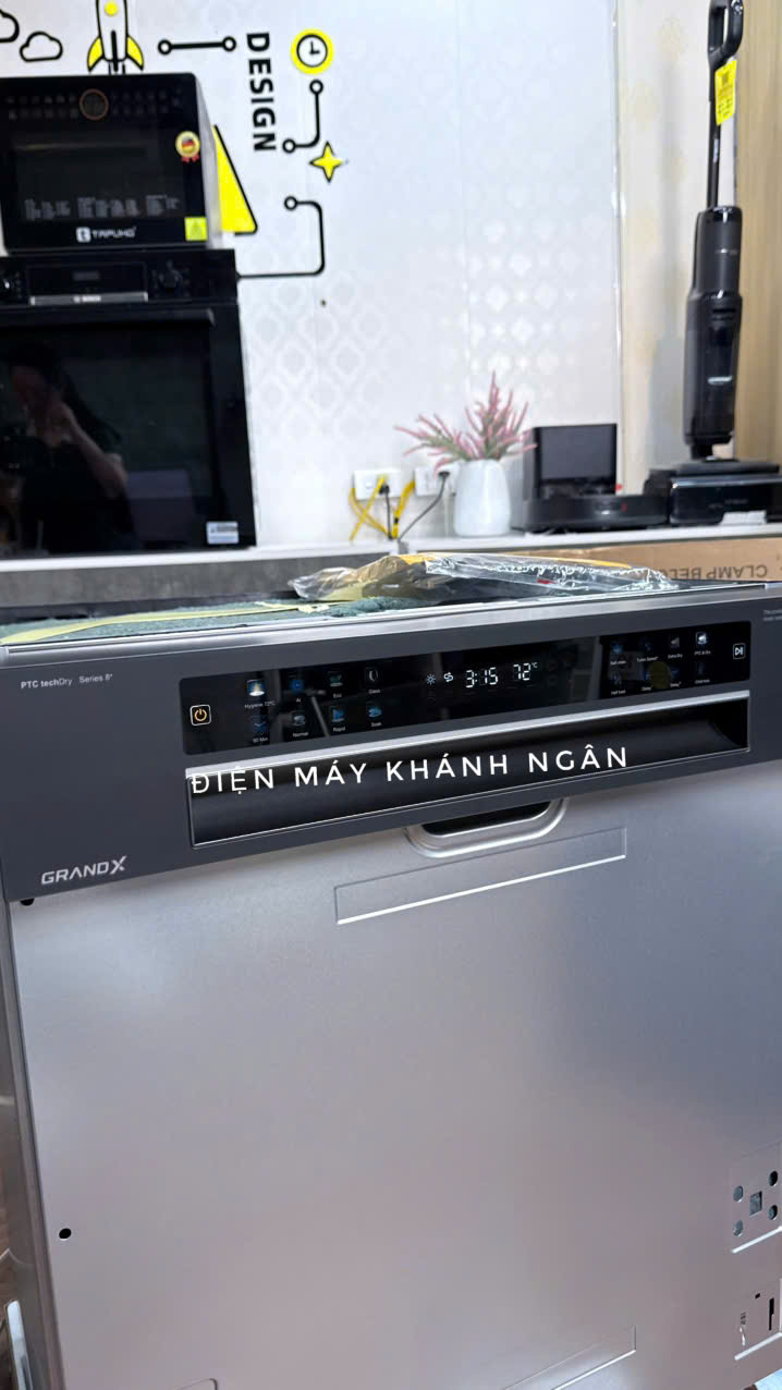Máy Rửa Bát Bán Âm GrandX SMI8GX82