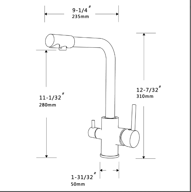 Vòi rửa bát nóng lạnh Roslerer RL-809
