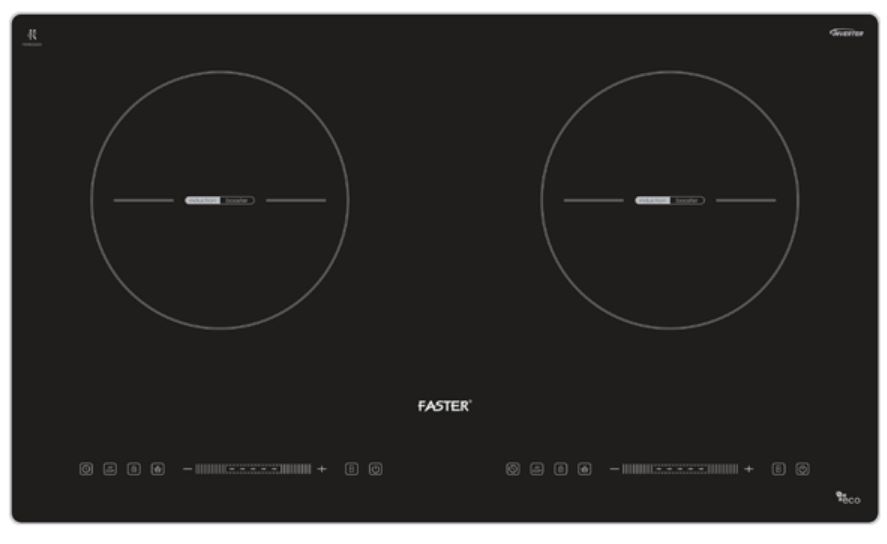 Bếp từ đôi Faster Reno 9 Made in Malaysia