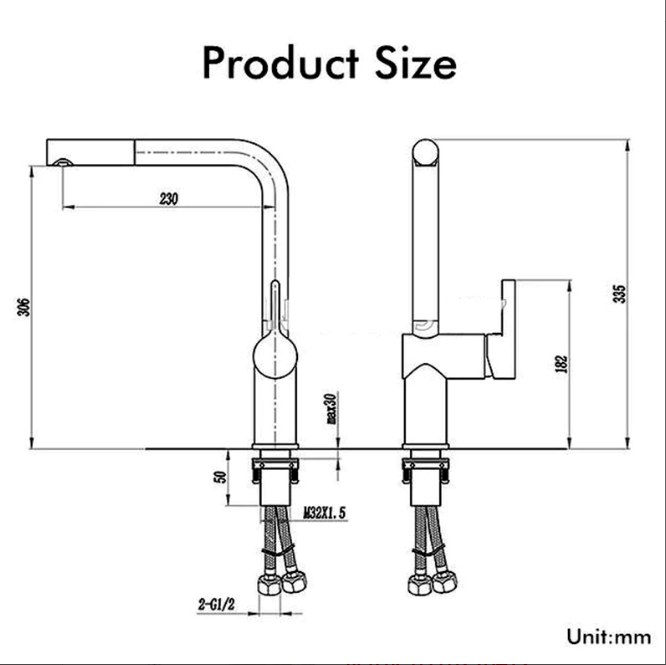 Vòi rửa bát nóng lạnh Roslerer RL-902