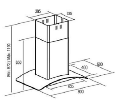 Máy hút mùi Cata ISLA GAMMA 900
