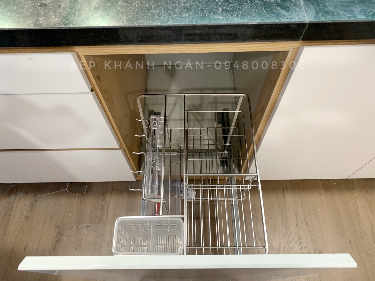 Giá dao thớt chai lọ Starkit Inox 304 nan dẹt