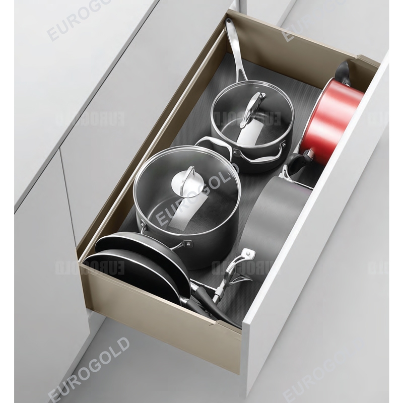 Giá xoong nồi tủ dưới Eurogold hộp nhôm Anode cao cấp