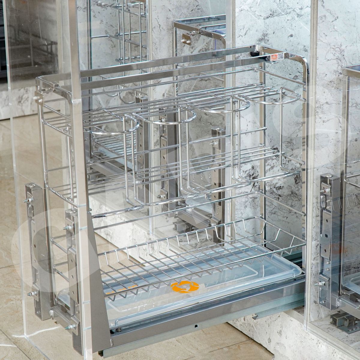 Giá dao thớt, gia vị, chai lọ, rổ nan dẹt, cánh kéo GK02 và GM02