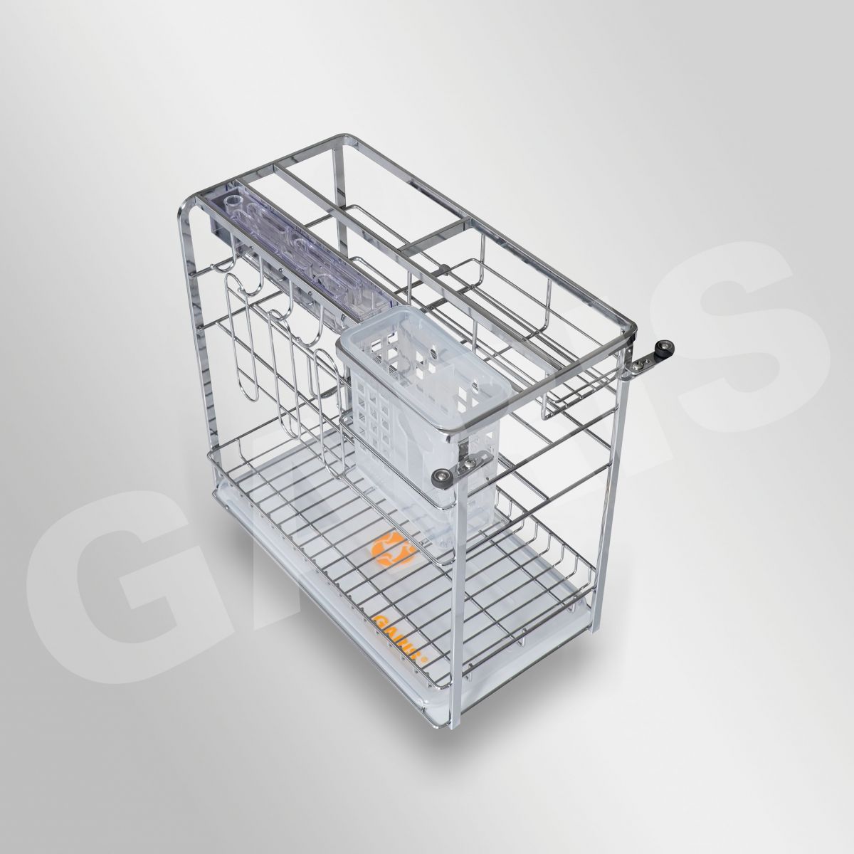 Giá dao thớt, gia vị, chai lọ, rổ nan dẹt, cánh kéo GK02 và GM02