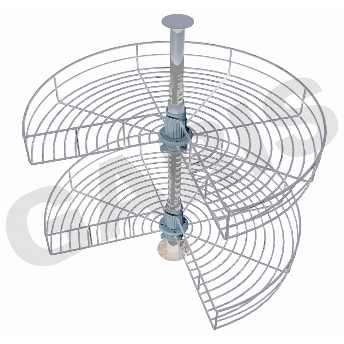 Mâm xoay góc mở 3/4  Garis GS05.80C