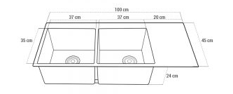 Chậu rửa bát 2 hố có bàn chờ Roslerer RL04-10045