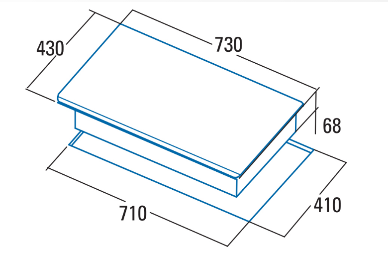Bếp từ đôi Cata IB 0722BK Tây Ban Nha